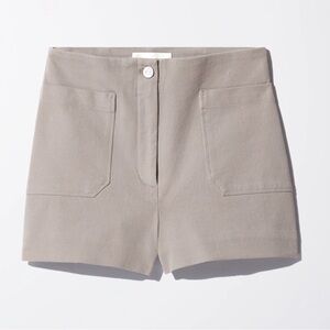 Wilfred free (Aritzia) Salcido Gray High Waist Tailored Shorts